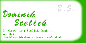 dominik stellek business card